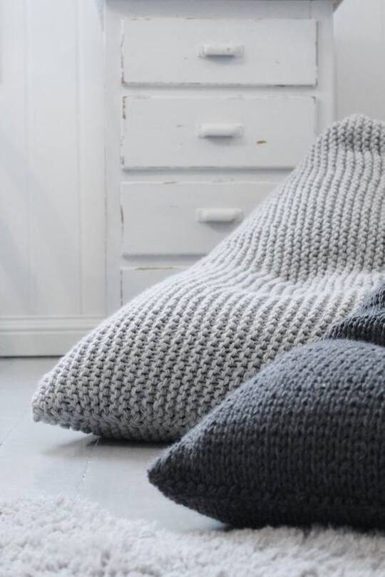 Einrichtungsideen Strick Heavy Knits