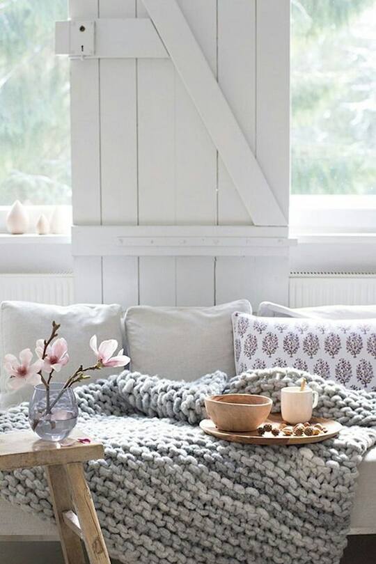 Einrichtungsideen Strick Heavy Knits