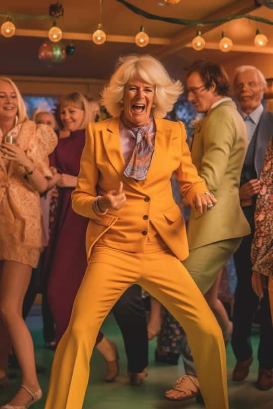 Queen Camilla als neue Dancing Queen.