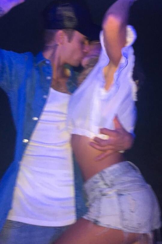 Justin Bieber Freundin Hailey Baldwin Kuss-Foto Instagram