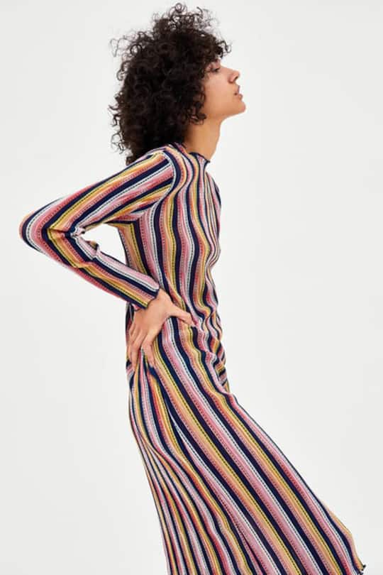 Plissiertes Kleid von Zara