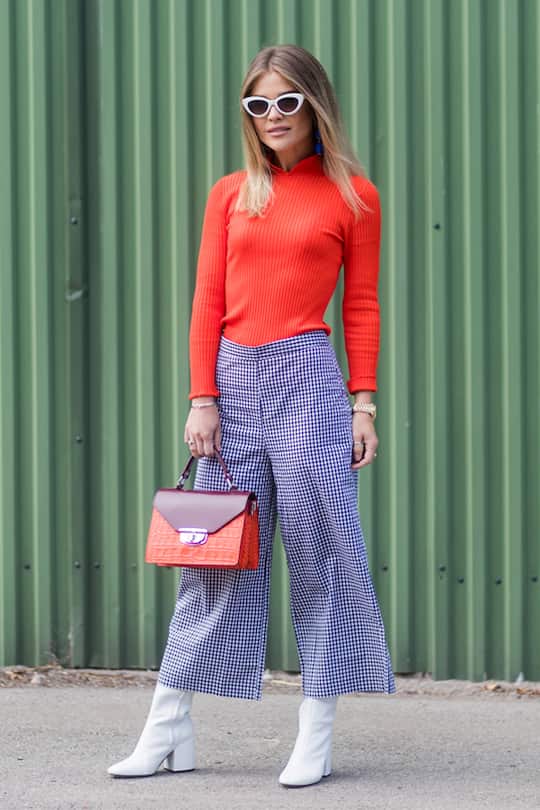 Culotte mit Ankle Boots
