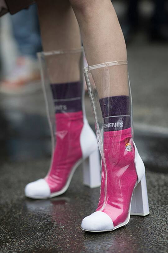 Transparente Schuhe Chanel