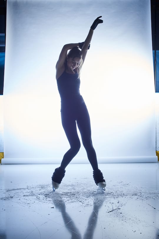 Stephane Lambiel trainiert Alexia Paganini, 2020