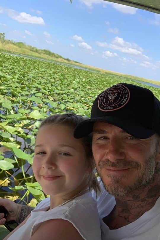 Harper mit David Beckham