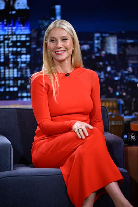 THE TONIGHT SHOW STARRING JIMMY FALLON -- Episode 2056 -- Pictured: Actress & businesswoman Gwyneth Paltrow during an interview on Thursday, November 21, 2024 -- (Photo by: Todd Owyoung/NBC via Getty Images)