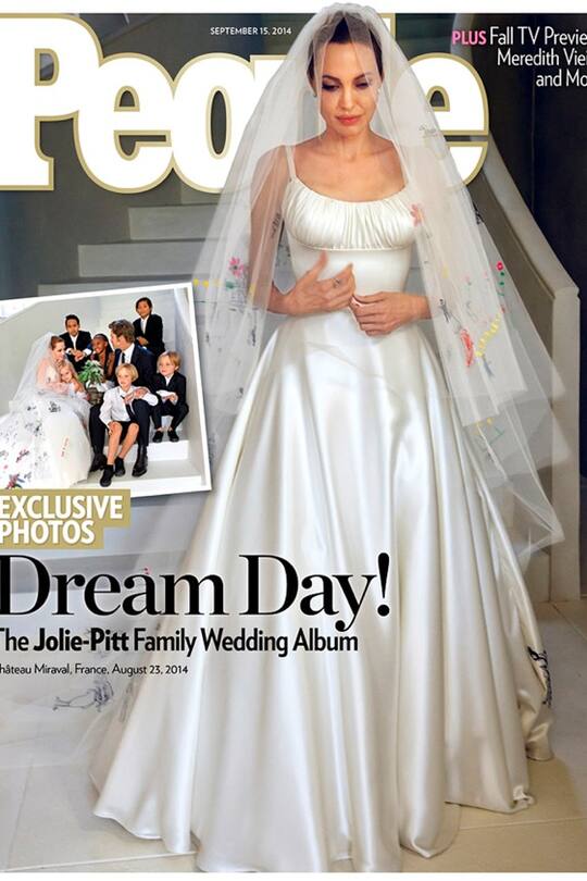 NEU Angelina Jolie & Brad Pitt Hochzeit Foto