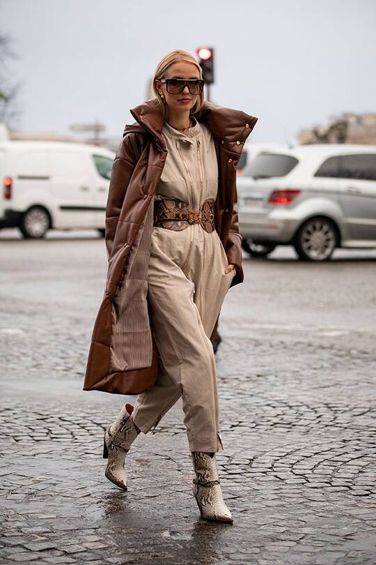 All beige Street Style