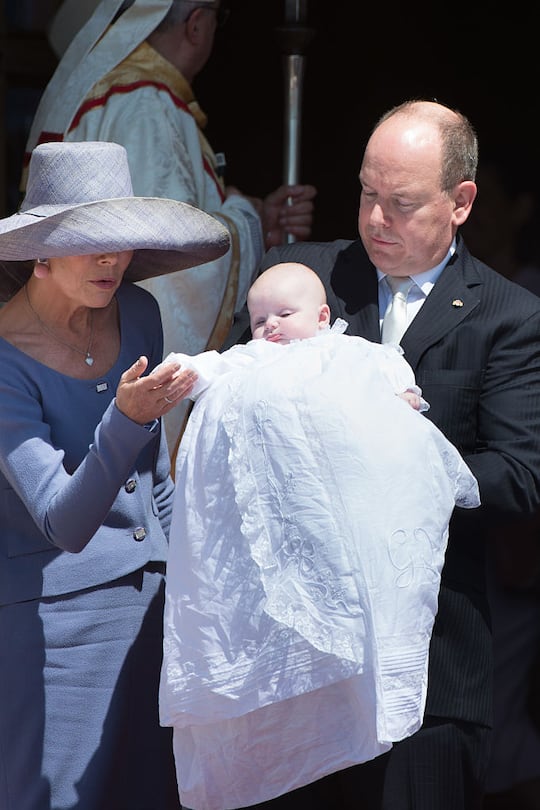 Fürst Albert Prinzessin Caroline Taufe Zwillinge