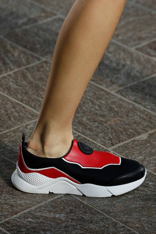 Schuhe gesehen auf den Catwalks der Fashion Week London im September 2017