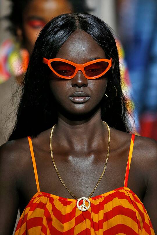 Brillen gesehen auf den Catwalks an der Fashion Week London im September 2017