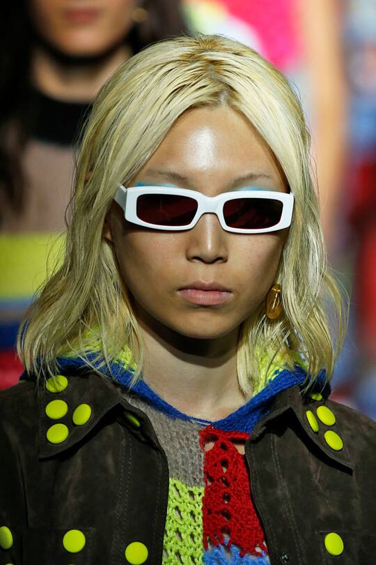 Brillen gesehen auf den Catwalks an der Fashion Week London im September 2017