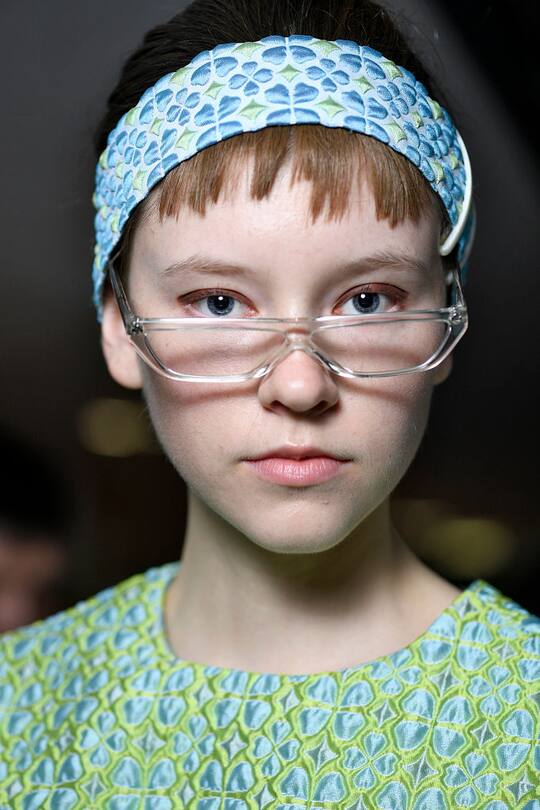 Brillen gesehen auf den Catwalks an der Fashion Week London im September 2017