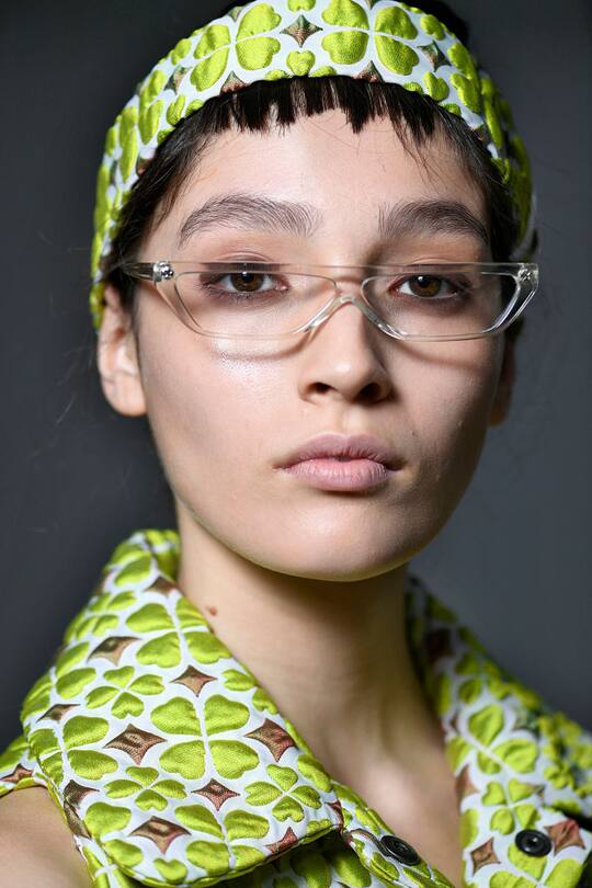 Brillen gesehen auf den Catwalks an der Fashion Week London im September 2017