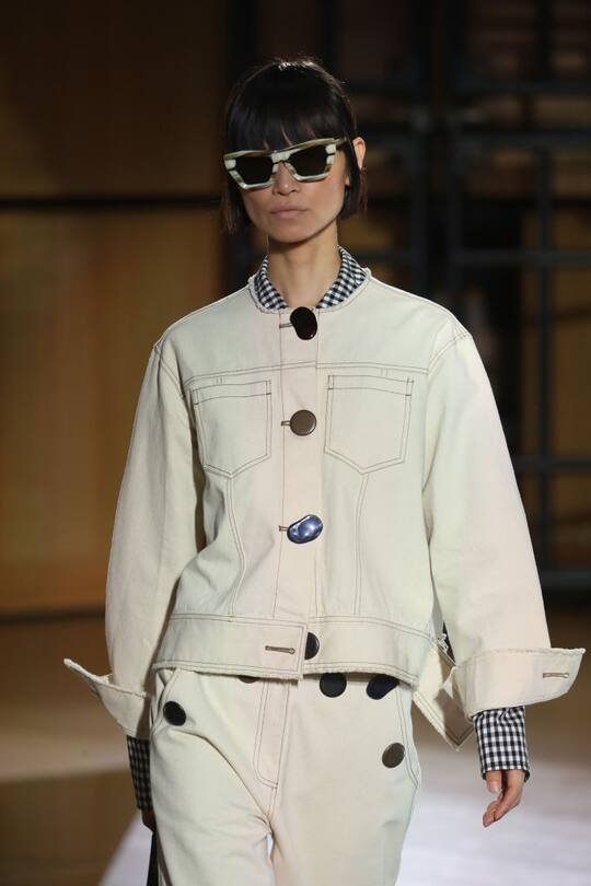 Brillen gesehen auf den Catwalks an der Fashion Week London im September 2017