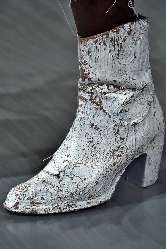 Schuhe gesehen auf den Catwalks an der Fashion Week London im September 2017