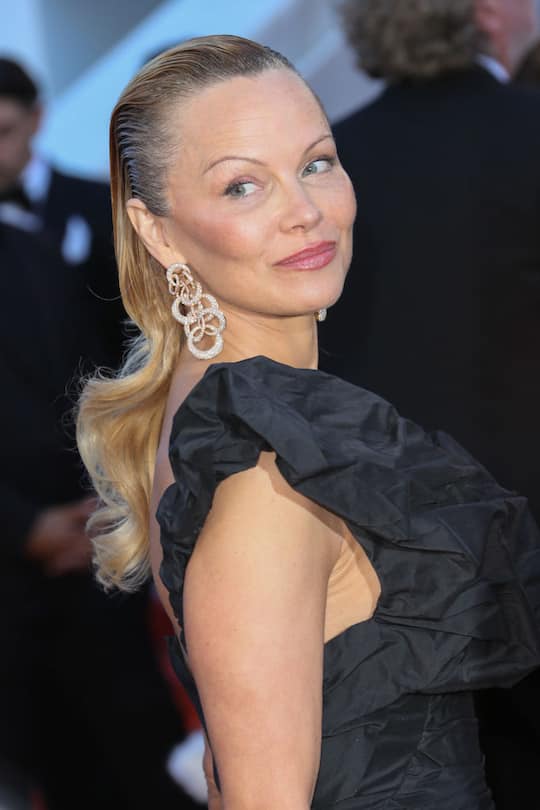 Pamela Anderson in Cannes 2017, Gesicht Instagram