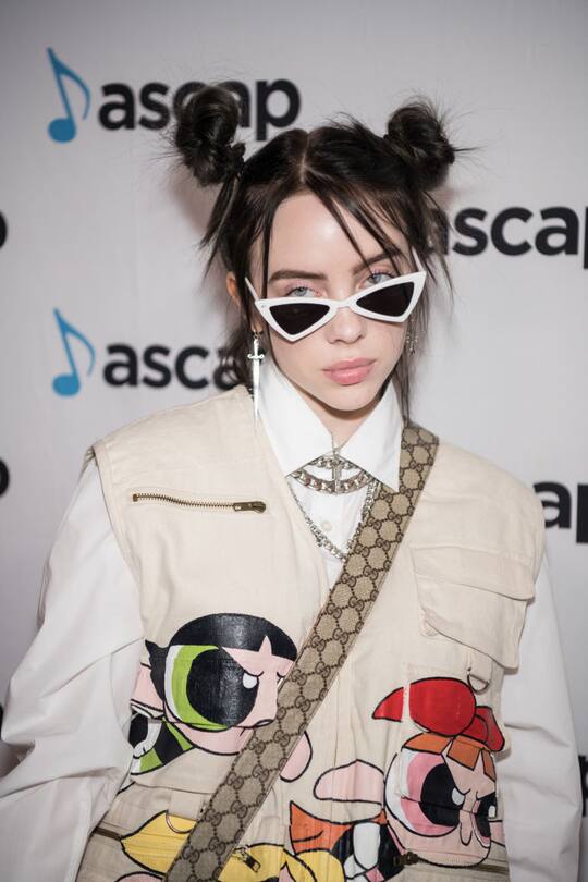 BEVERLY HILLS, CALIFORNIA - MAY 16: Billie Eilish arrives at the 36th Annual ASCAP Pop Music Awards at The Beverly Hilton Hotel on May 16, 2019 in Beverly Hills, California. (Photo by Morgan Lieberman/WireImage)