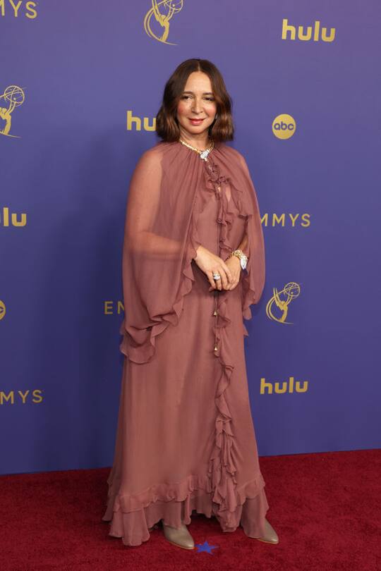 LOS ANGELES, CALIFORNIA - SEPTEMBER 15: Maya Rudolph attends the 76th Primetime Emmy Awards at Peacock Theater on September 15, 2024 in Los Angeles, California. (Photo by Kevin Mazur/Getty Images)