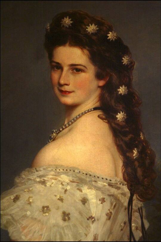 AUSTRIA - MAY 01: A Museum Is Devoted To Empress Sissi In Hofburg Palace. On May 1, 2004 In Vienna (Austria), Austria. Sissi By Winterhalter, Wearing The Famour "Diamond Stars" Made By Jeweller Kochert And Offered To Her By Francois-Joseph. (Photo by Jean-Francois DEROUBAIX/Gamma-Rapho via Getty Images)