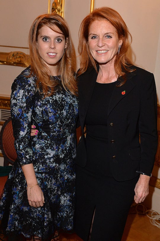 LONDON, ENGLAND - NOVEMBER 04: HRH Princess Beatrice and Sarah Ferguson, Duchess of York attend the Bell Pottinger Charity Dinner hosted for Northwood African Education Foundation at Lancaster House on November 4, 2014 in London, England. (Photo by David M. Benett/Getty Images for Bell Pottinger)