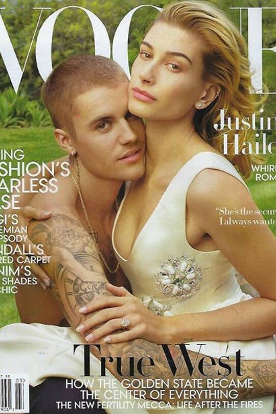 justin bieber hailey baldwin vogue