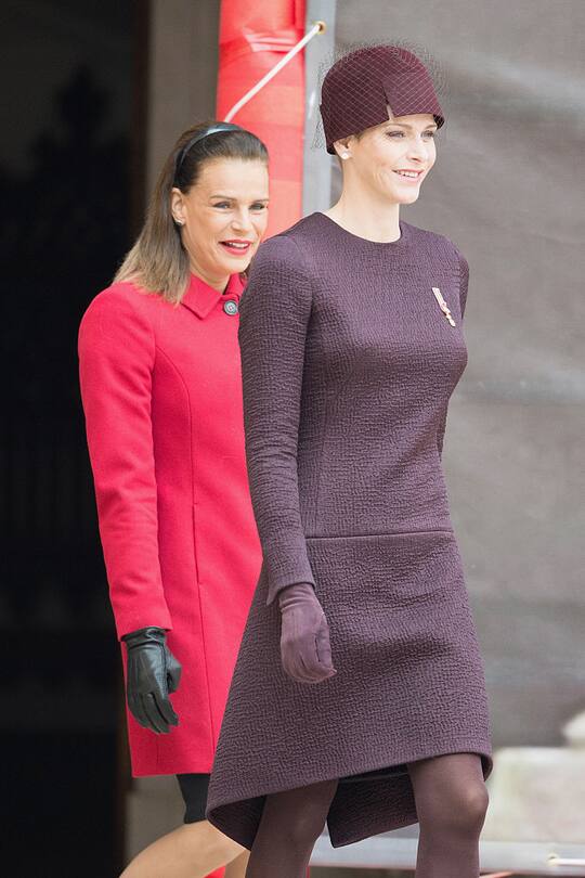 Fürstin Charlène und Prinzessin Stéphanie von Monaco