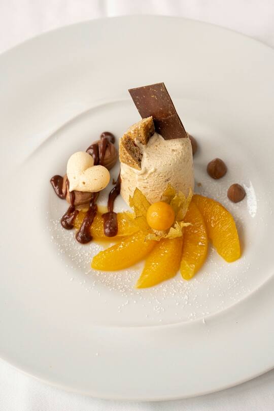 Essen im Gasthaus am Brunnen in Valendas