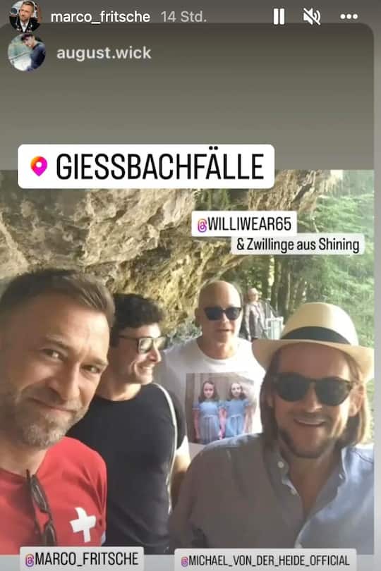 Marco Fritsche und Michael von der Heide beim Wandern