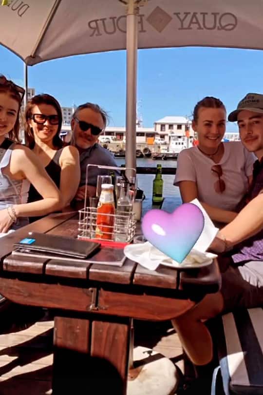 Dominique Rinderknecht mit Familie