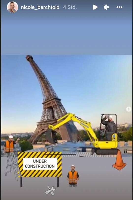 Nicole Berchtold prophezeit den Abriss des Eiffelturms.