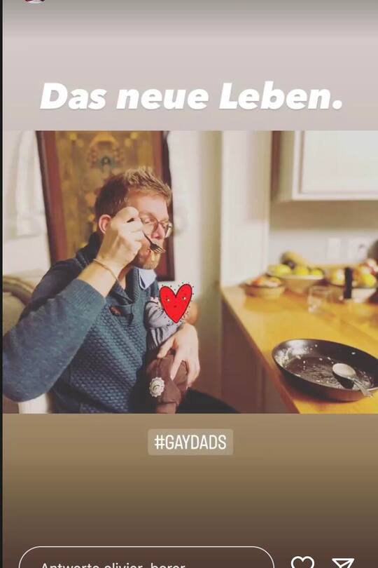 Olivier Borer schlägt sich als Neu-Papa gut.