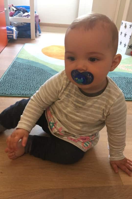 Tochter Serafina Baby 2017 von André Reithebuch Ex Mister Schweiz