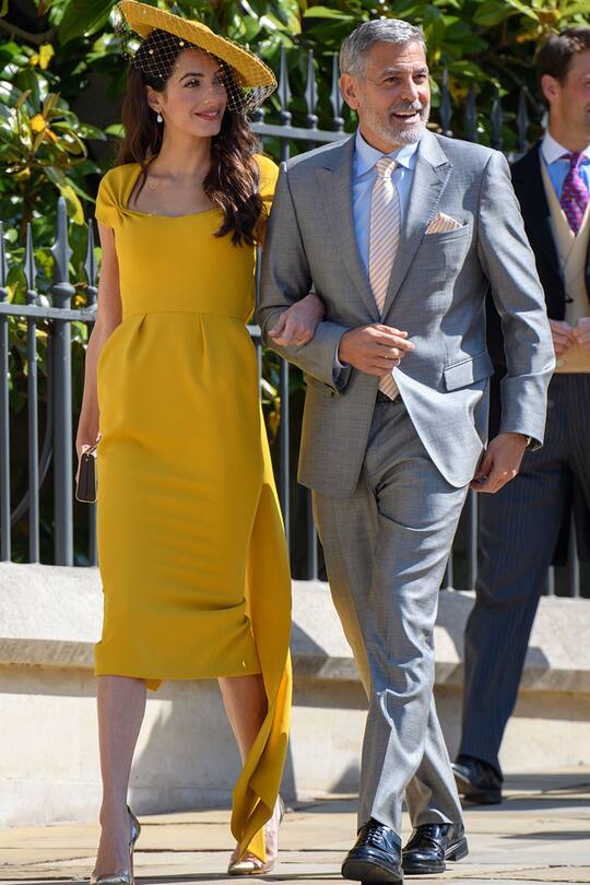 Amal Clooney mit George Clooney an der royalen Hochzeit von Meghan und Harry