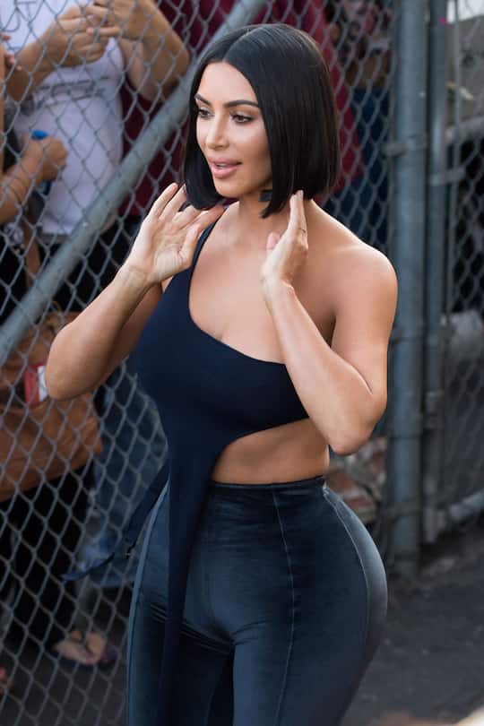 Kim Kardashian mit Blunt Bob