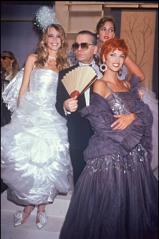 Karl Lagerfeld und seine Musen