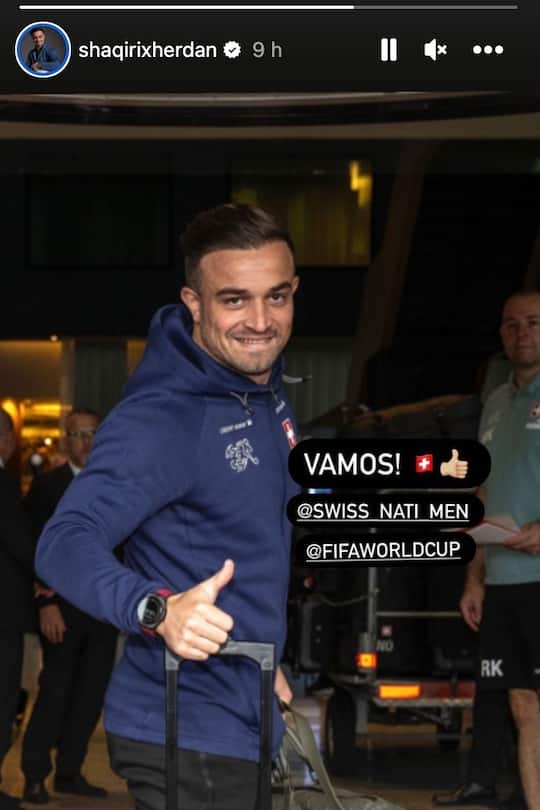 Schweizer Fussballnationalmannschaft auf dem Weg nach Katar