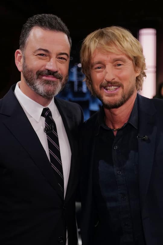 Owen Wilson gemeinsam mit Jimmy Kimmel.