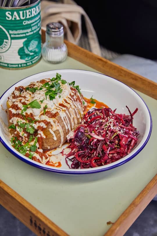 Gebackene Kartoffel Shakshuka bei «Caspar Plautz».