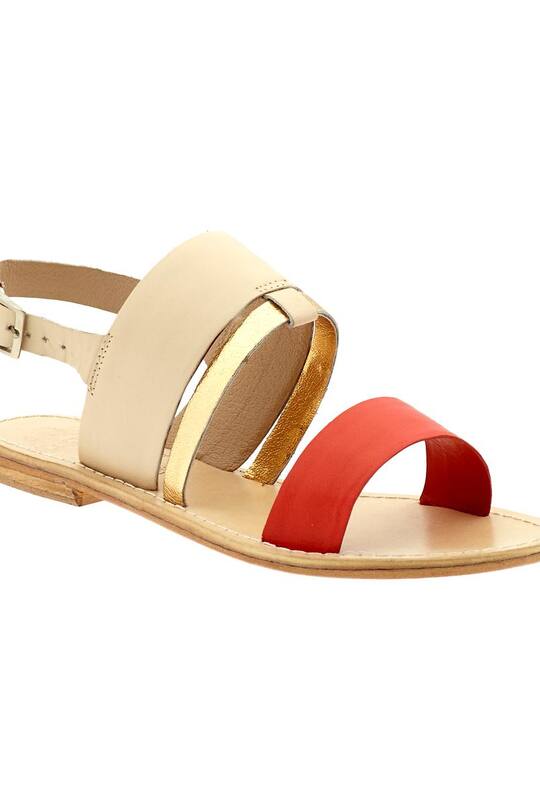 Metallische Sandalen