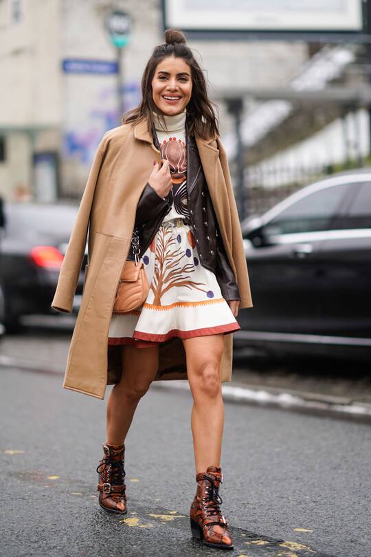 Schuhtrend Ankle Boots Schlangen-Print