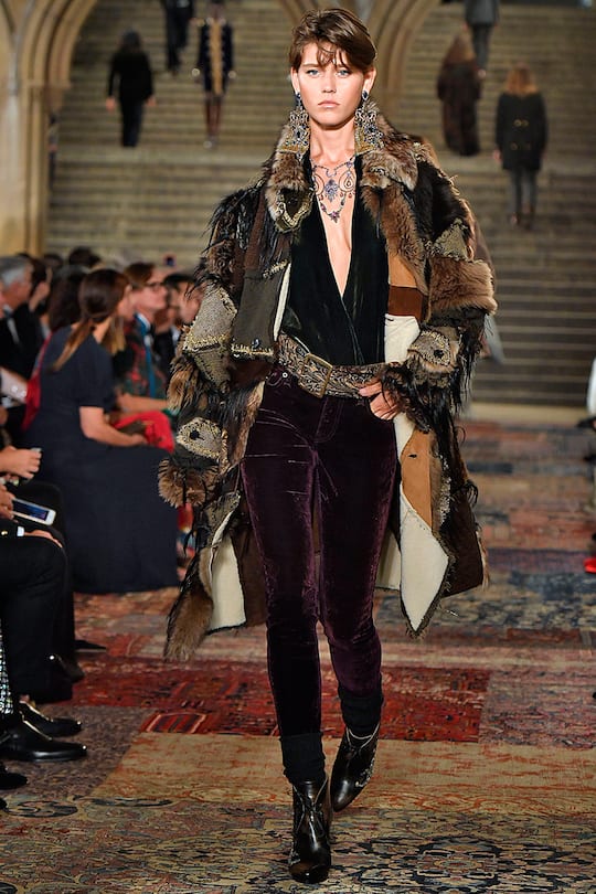Vivienne Rohner in der Ralph Lauren Show während der NYFW