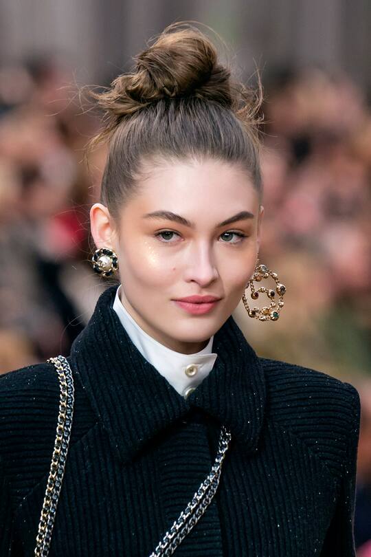 Chanel Runway Hair Messy Bun