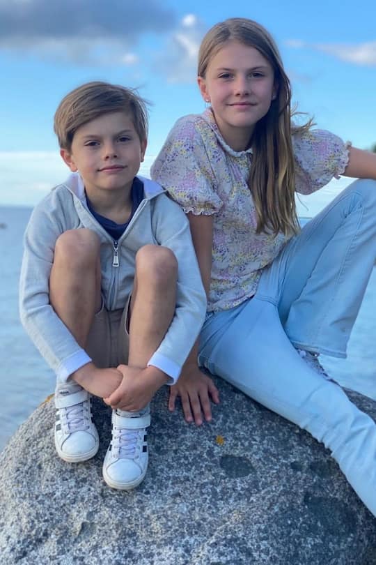 Prinz Oscar und Prinzessin Estelle