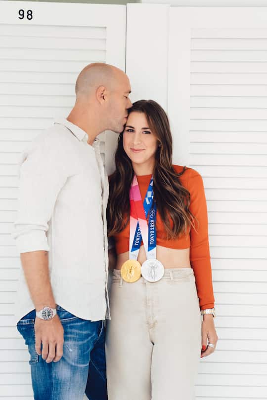 Olympiagoldsiegerin im Tennis Belinda Bencic - mit Freund Martin HromkoviÄ auf dem Bürgenstock - August 2021 - Copyright Olivia Pulver