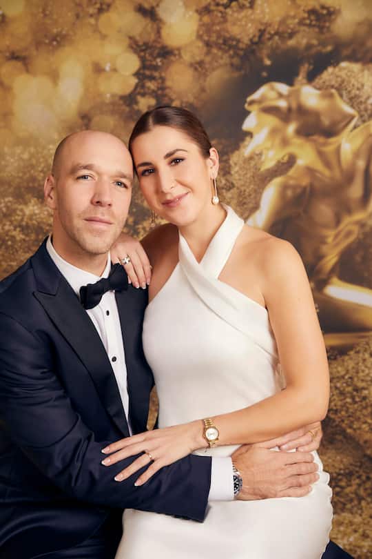 Belinda Bencic mit Freund Martin Hromkovic, Swiss Sports Awards, SRF Studios, Zürich, 12.12.2021, Foto Lucia Hunziker