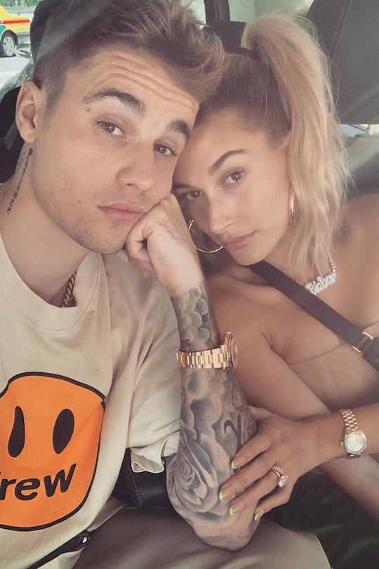 Justin Bieber und seine Frau Hailey Baldwin 2019