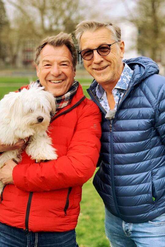 Patrick Lindner und Mann Peter Schäfer