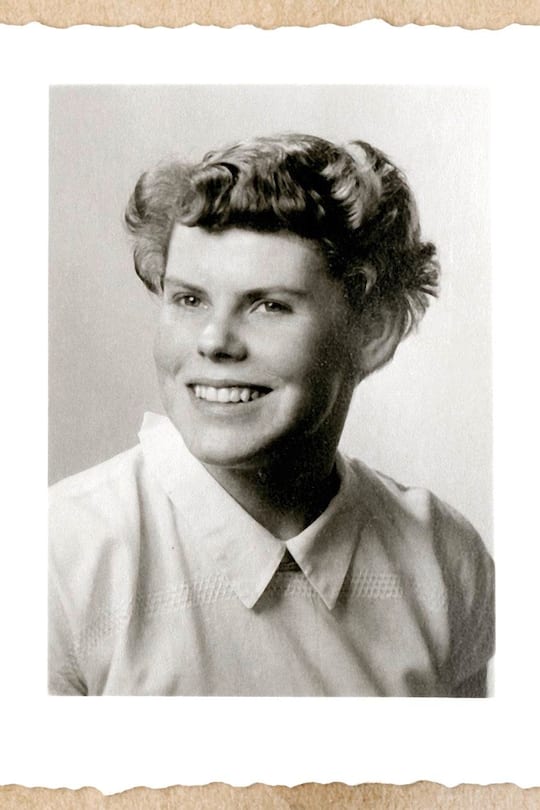 Alice Schaufelberger Schweizer Jubilarin zum Anlass ihres 111. Geburtstags Foto von früher