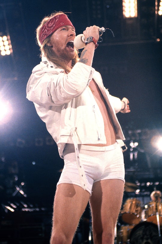 Axl Rose während eines Konzertes